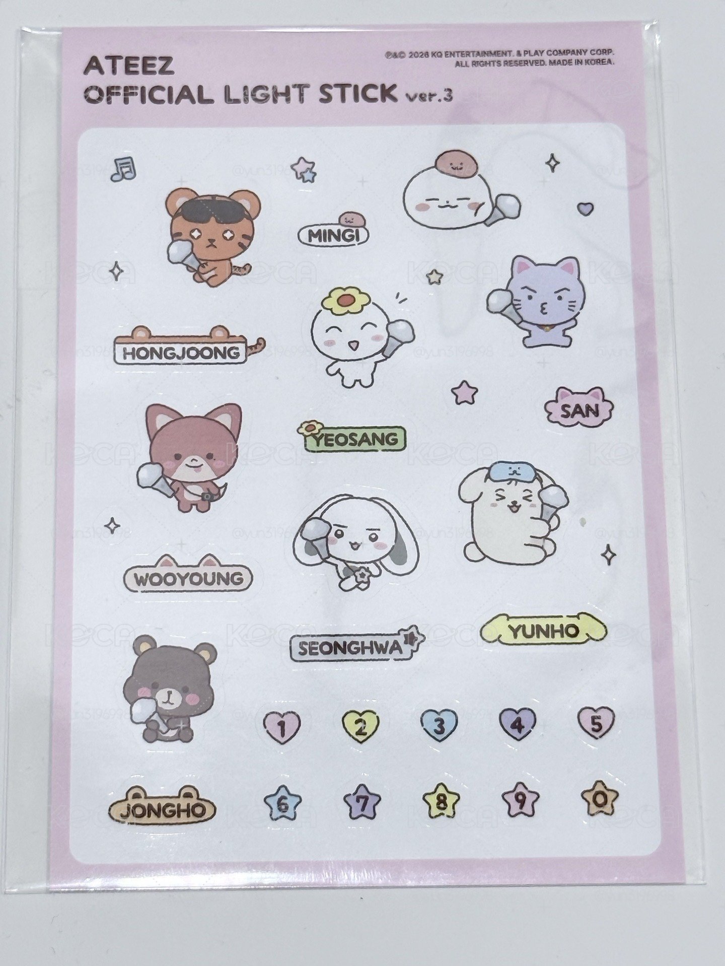 初販特典手燈貼紙