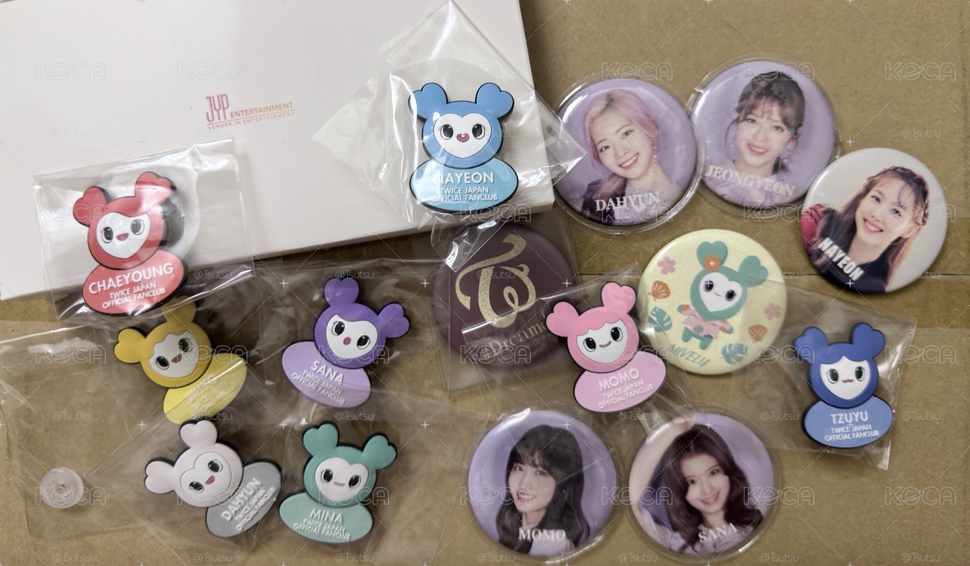 （現貨整圖15項出 一日左右寄出）Twice lovelys 娜璉 日專 徽章