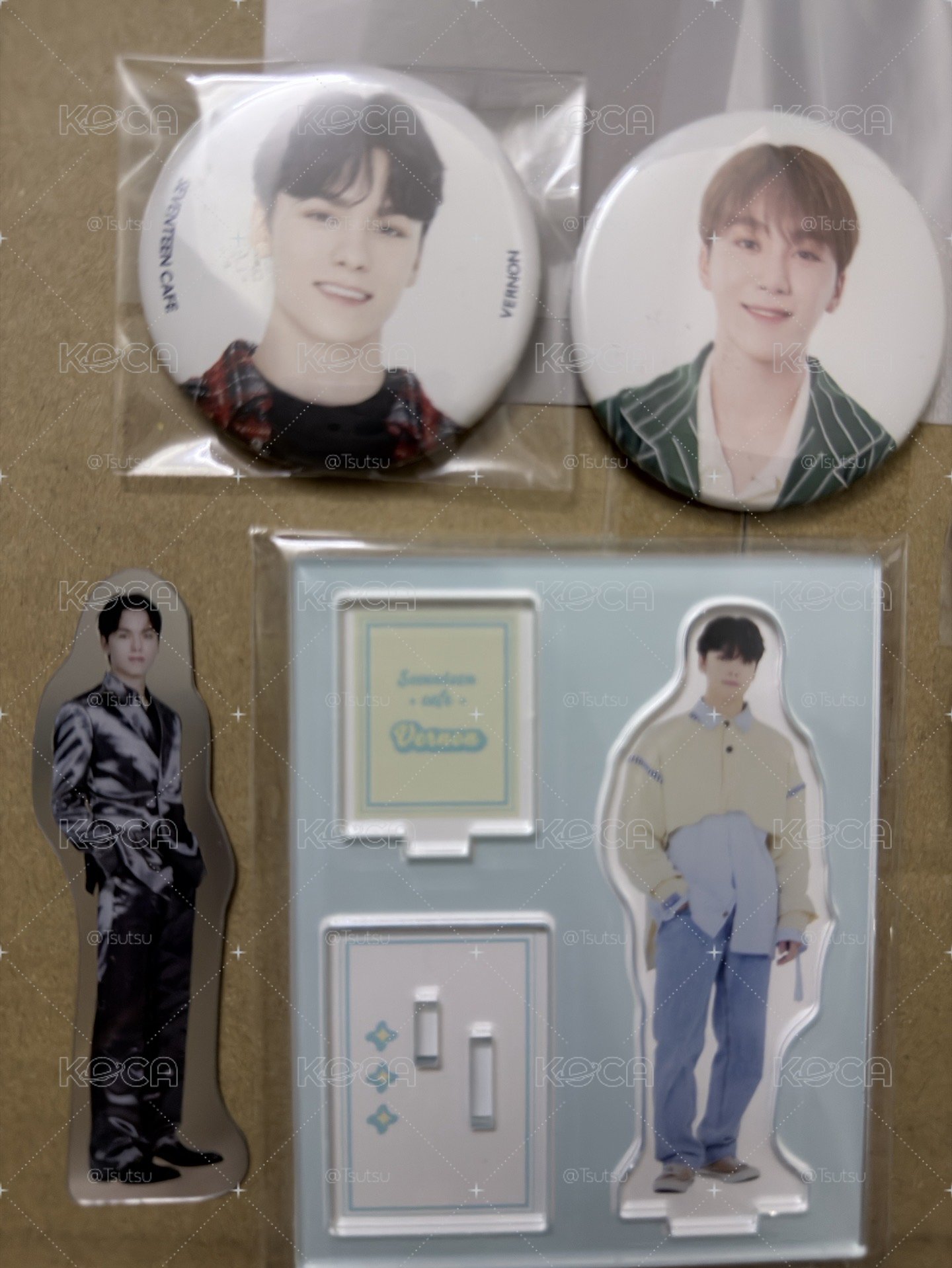 （現貨整圖出 可當日寄出）seventeen Vernon 勝寛 金屬貼紙很適合放手機背面🩷 日本 cafe 立牌徽章