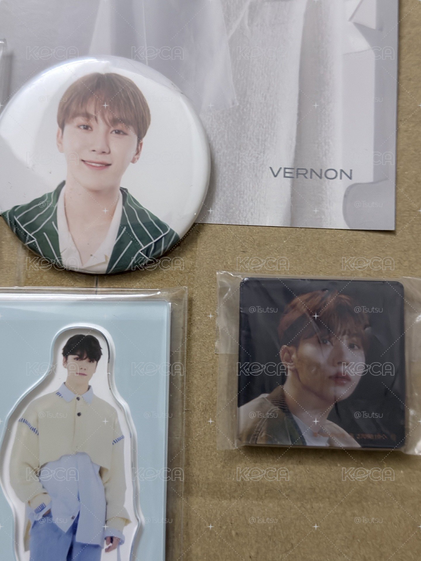 （現貨整圖出 可當日寄出）seventeen Vernon 勝寛 金屬貼紙很適合放手機背面🩷 日本 cafe 立牌徽章