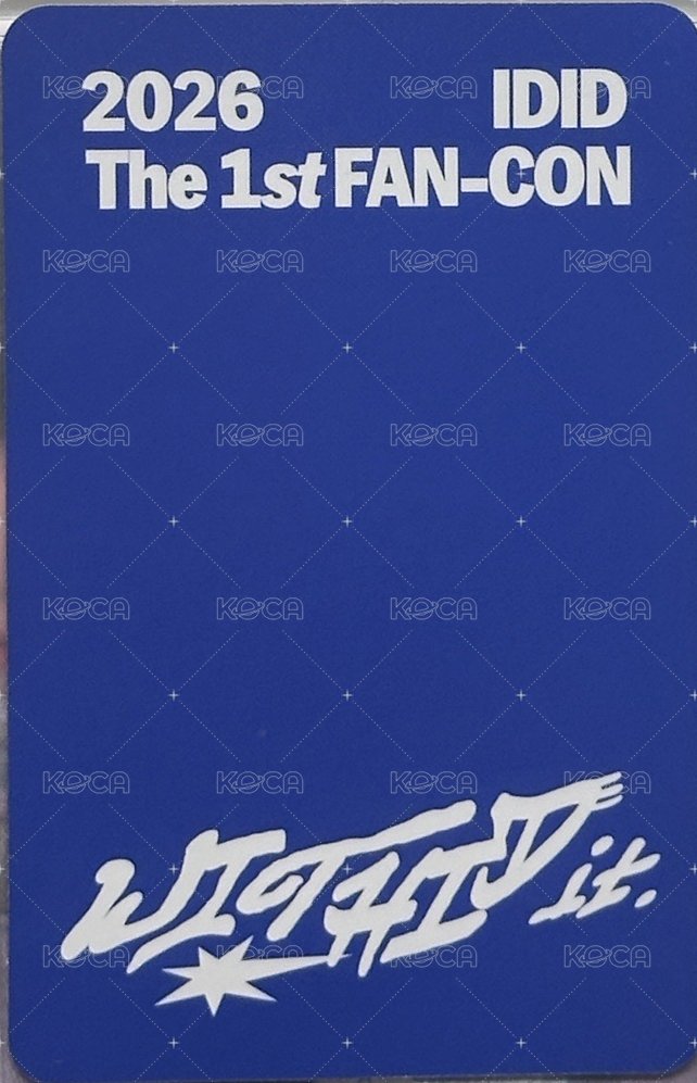2026 IDID The 1st FAN-CON [WITHID it.] 星船 入場卡 / 場限卡  背面
