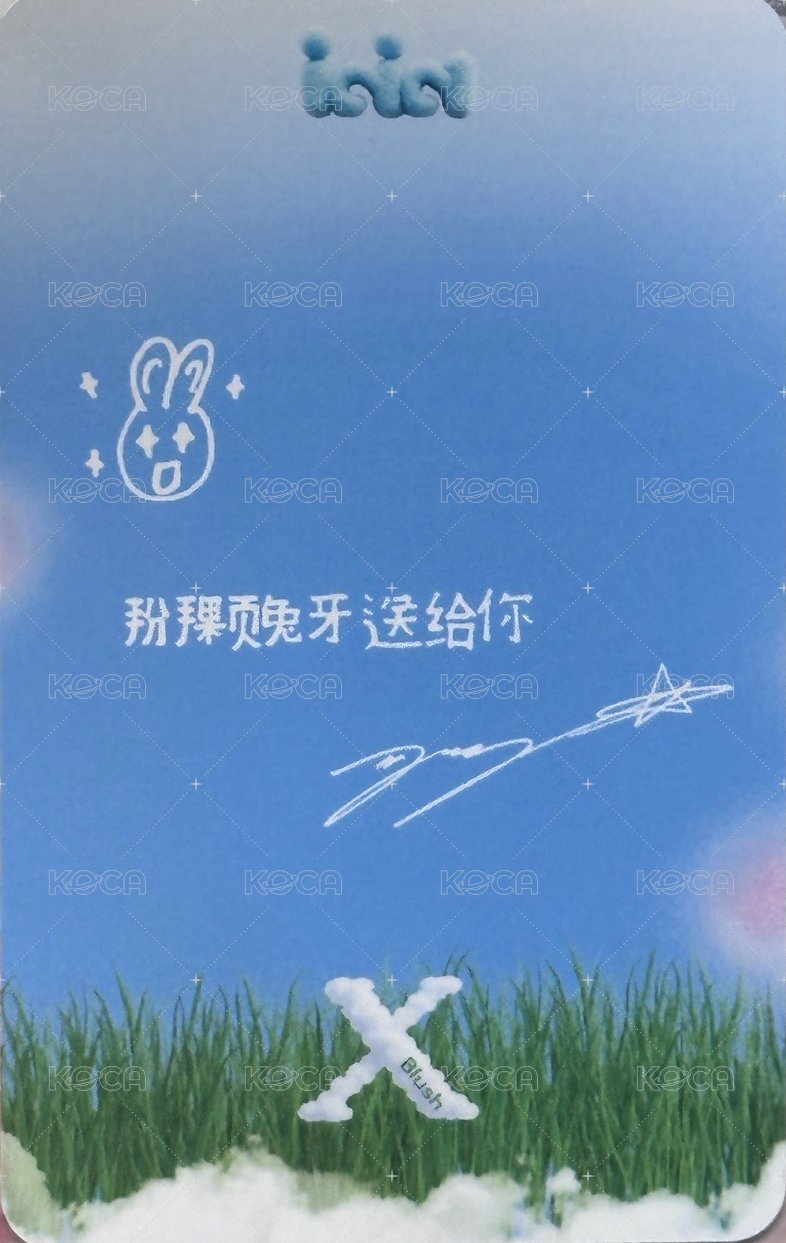 XBlush雜誌 B版 雜誌卡 中文卡背 背面