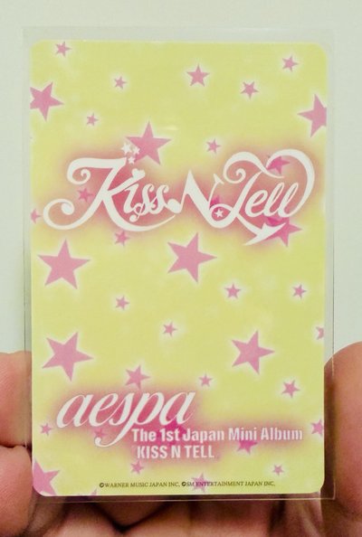 AESPA KISS N TELL 藍髮冬預購特典