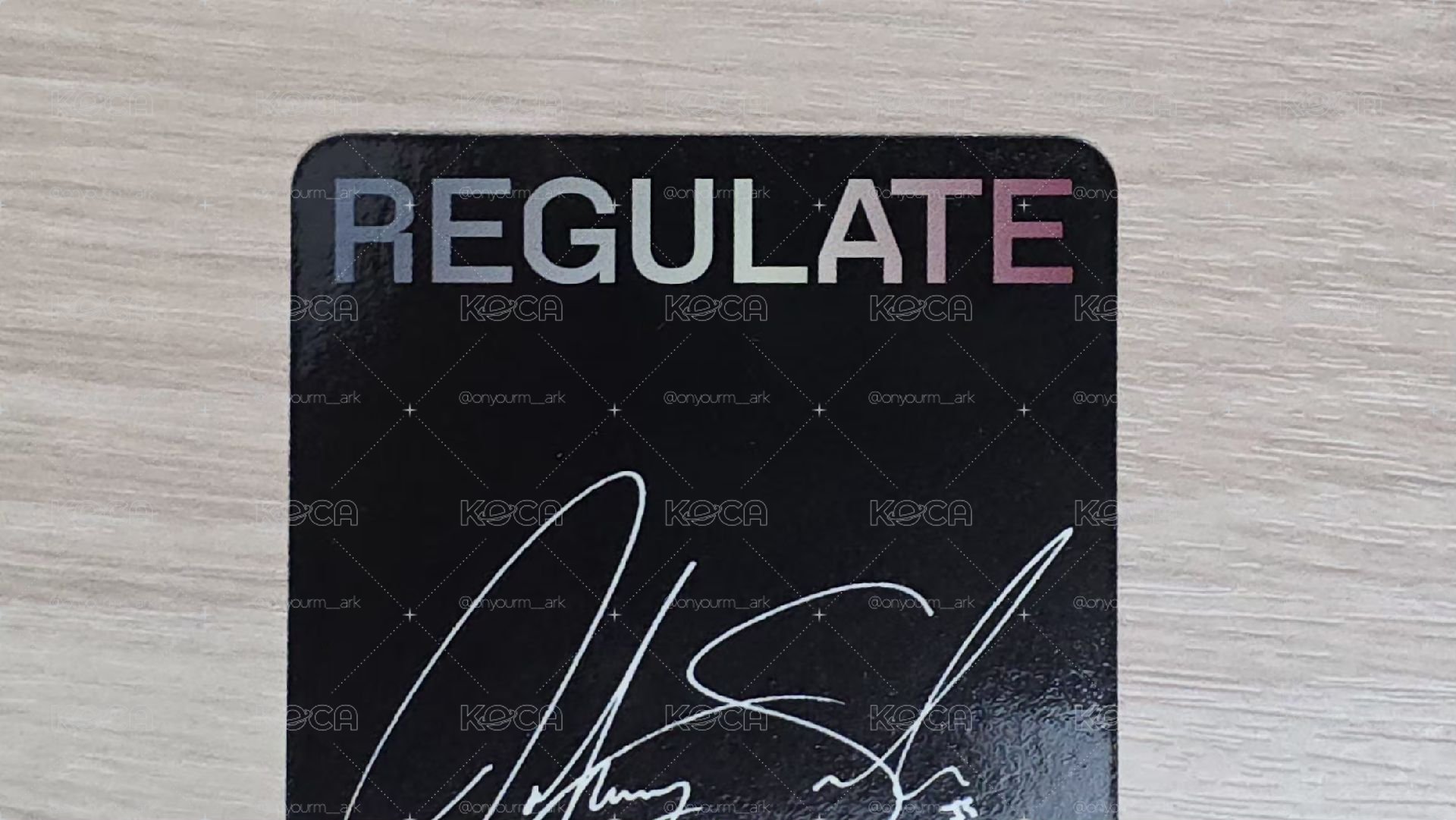 [Johnny] Regulate 專輯卡