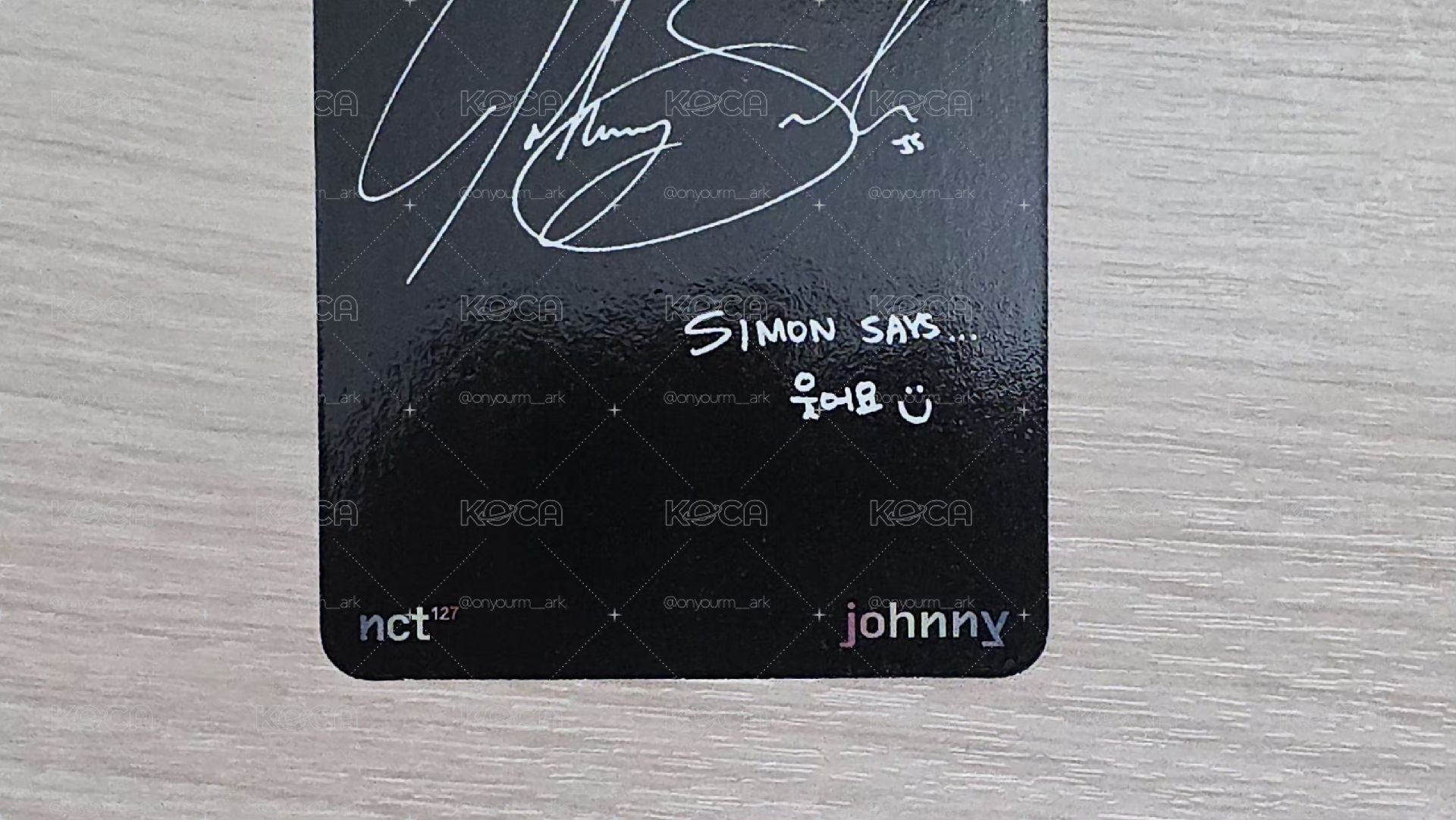 [Johnny] Regulate 專輯卡