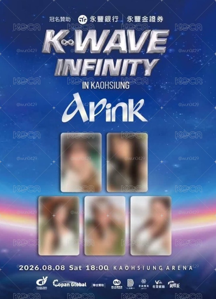 K-WAVE APINK 小卡 一組 入場卡 福利小卡