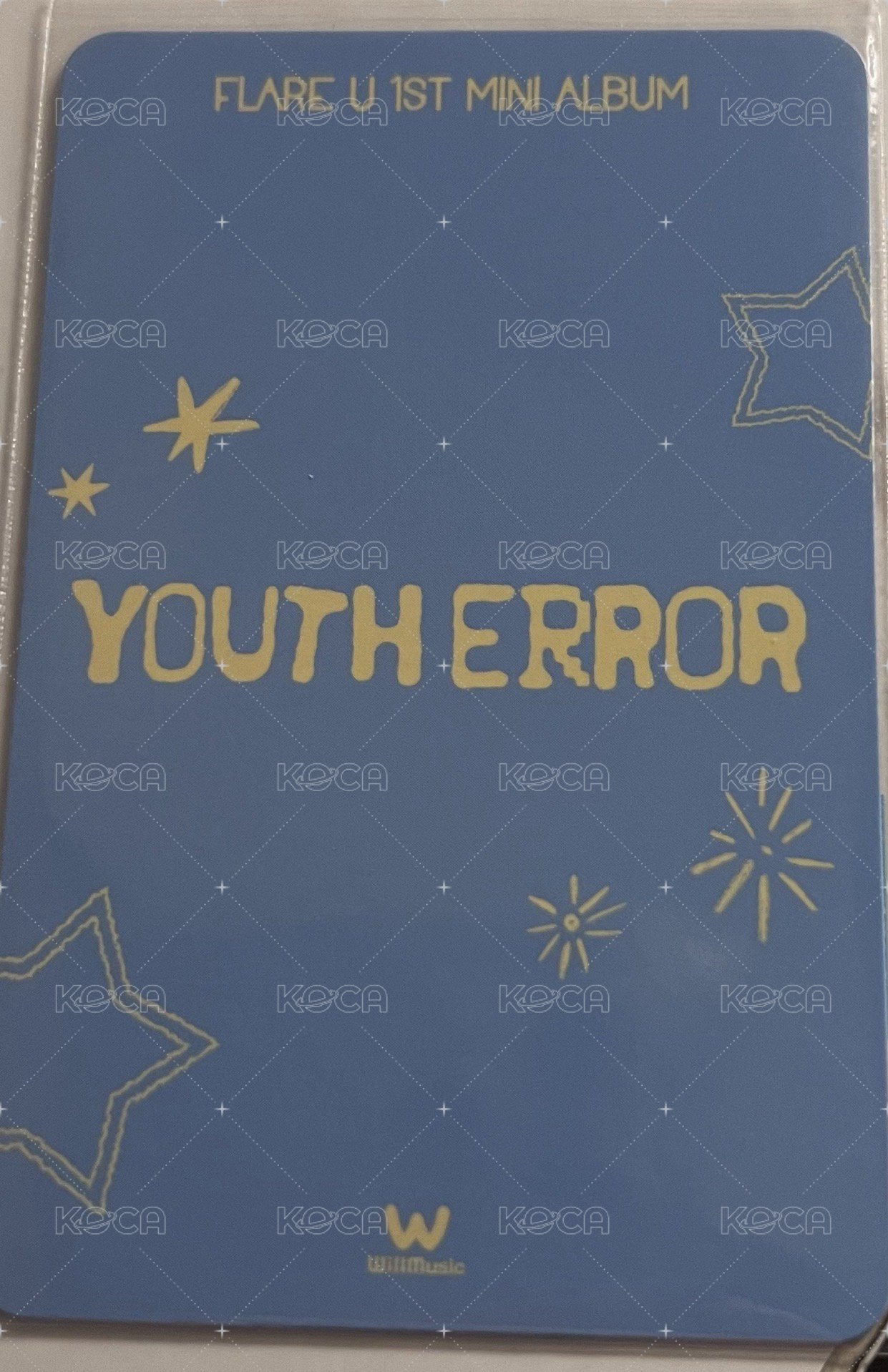 YOUTH ERROR 微樂客 特典卡 眼鏡ver. 背面
