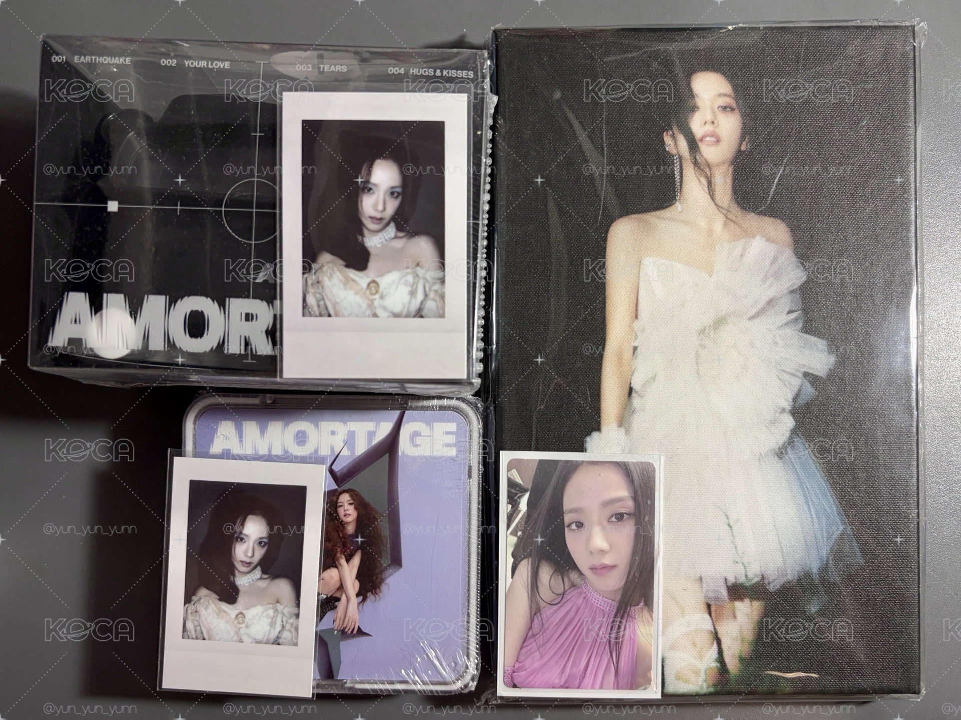 Jisoo 專輯 me AMORTAGE yg線下特典卡 簽售卡