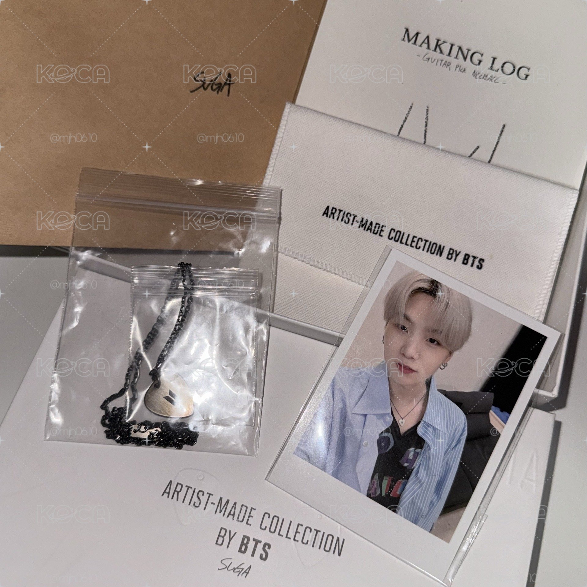 Artist-made SUGA PICK項鍊(銀色)