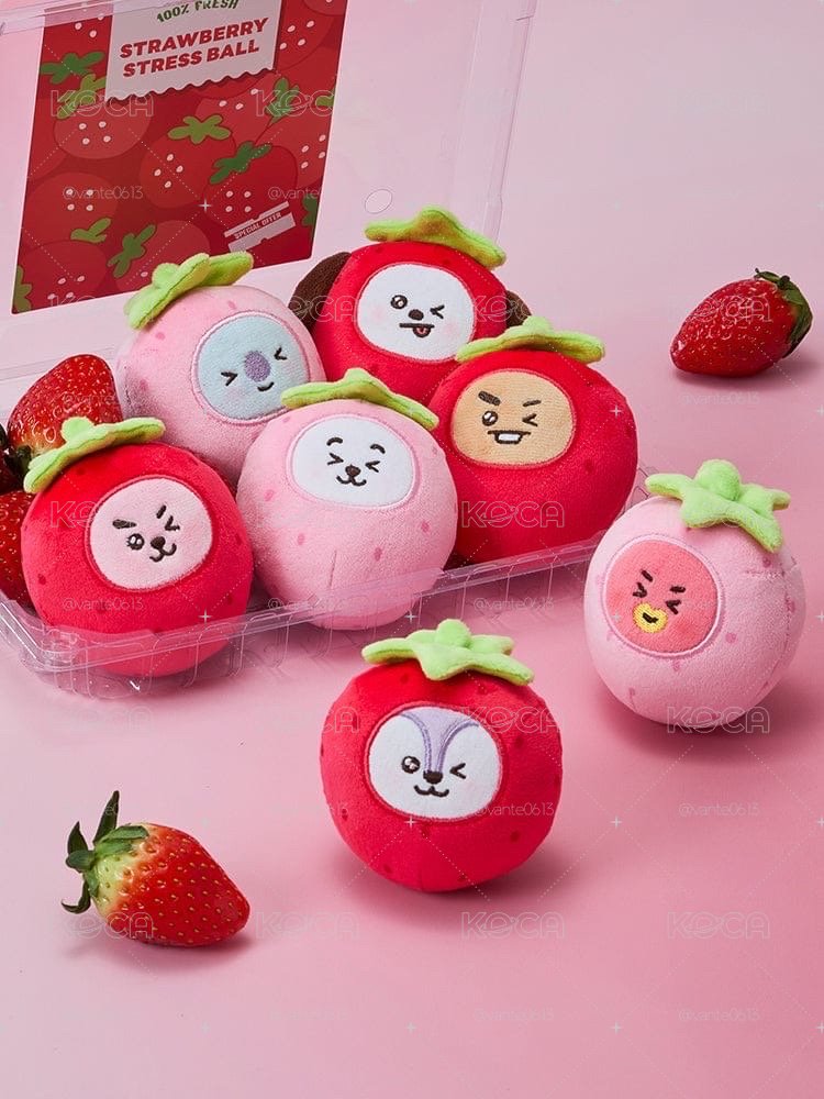 bt21草莓派對絨毛壓力球🍓