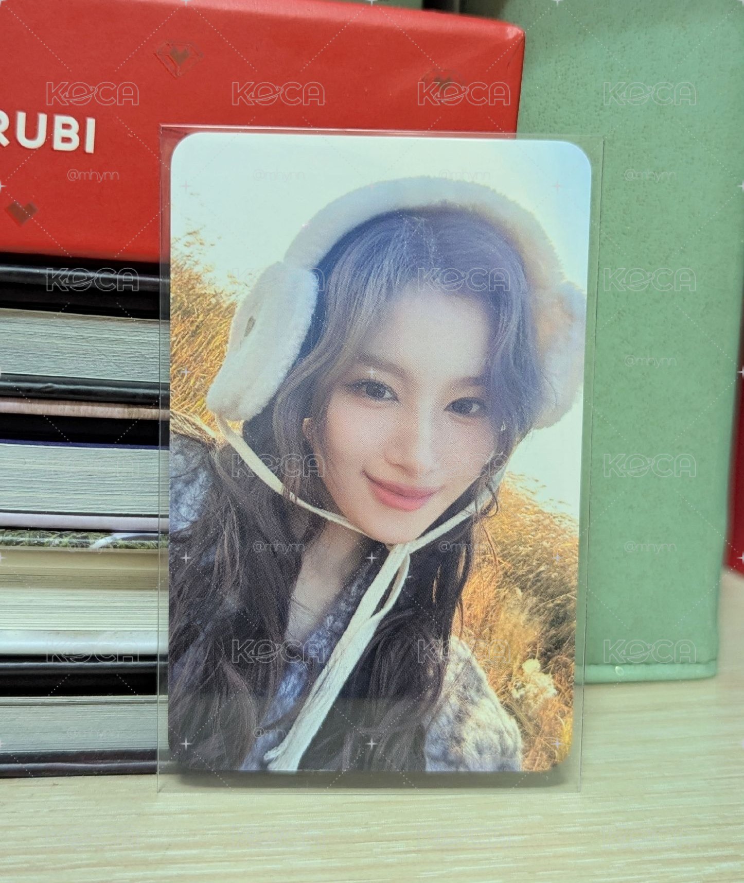 TWICE Sana 特典 耳罩紗