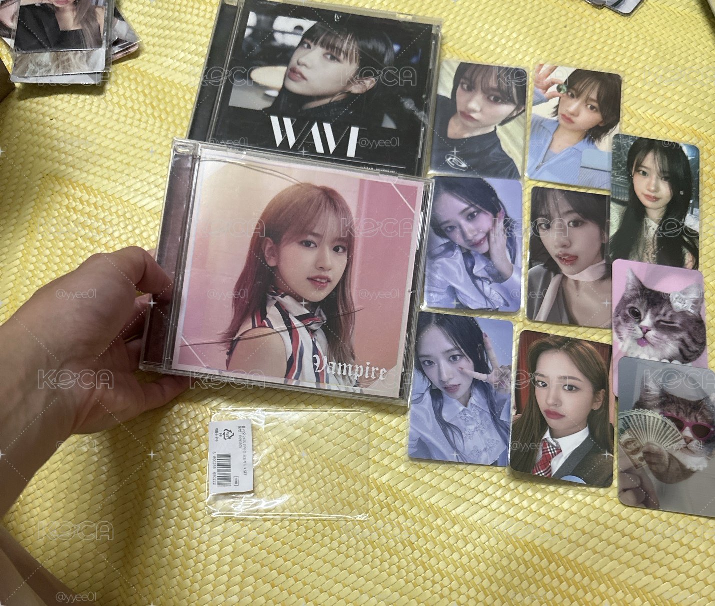 IVE 安俞真wave+IZ&one 單封空專+小卡*9