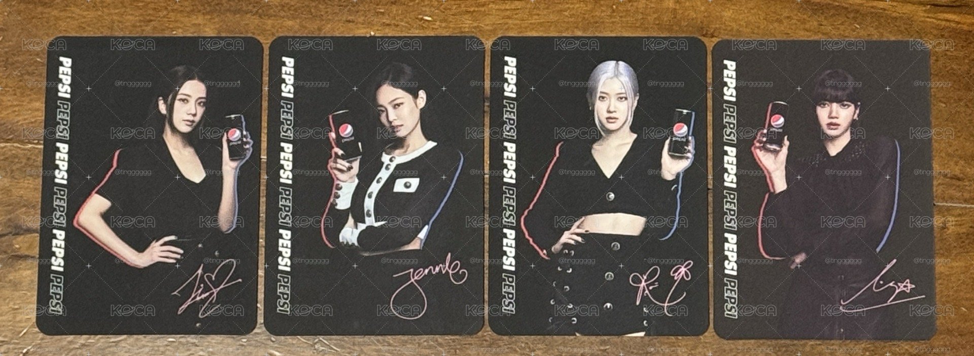BLACKPINK Pepsi 代言卡 