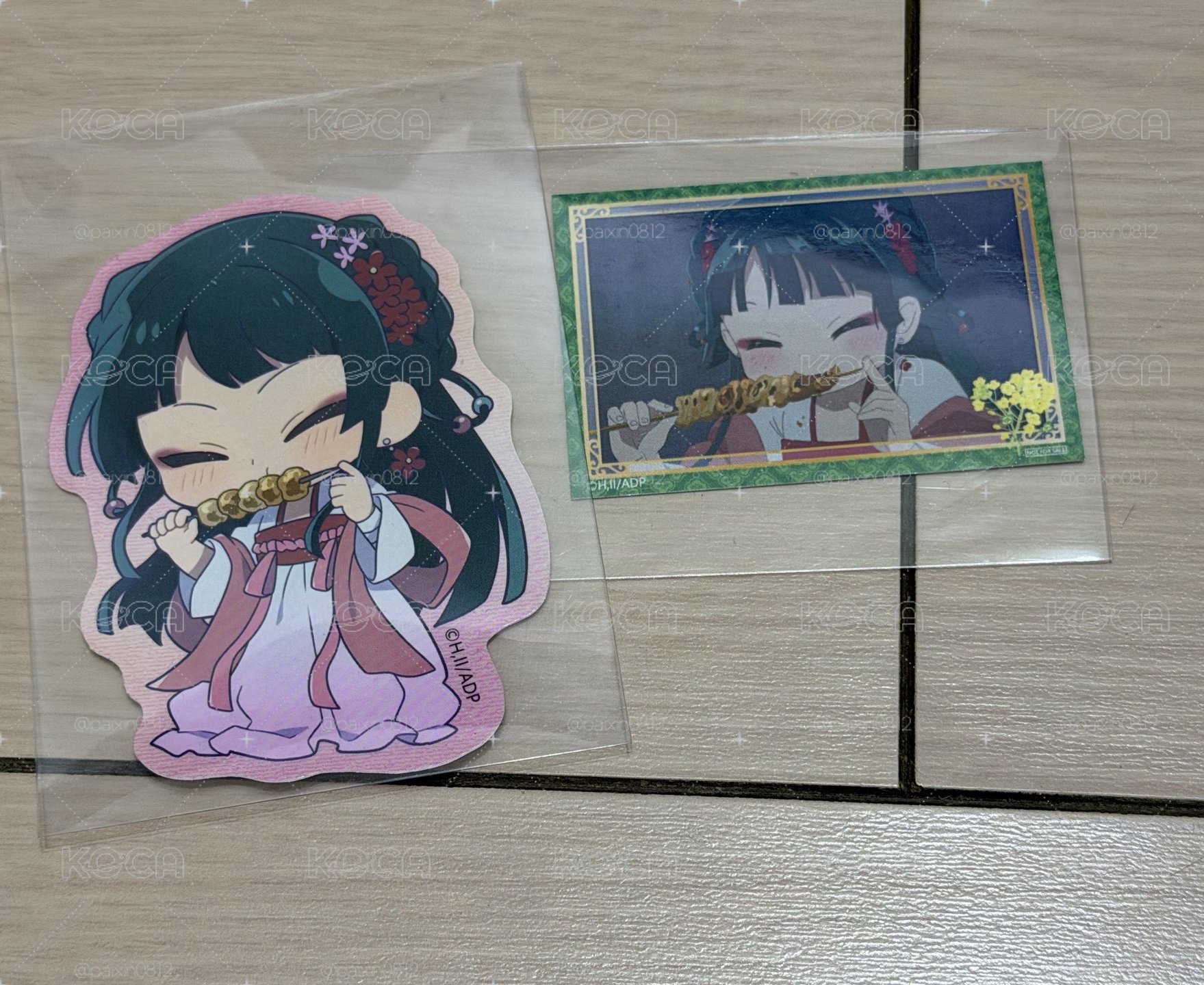 大創 大小姐貓貼紙&小卡