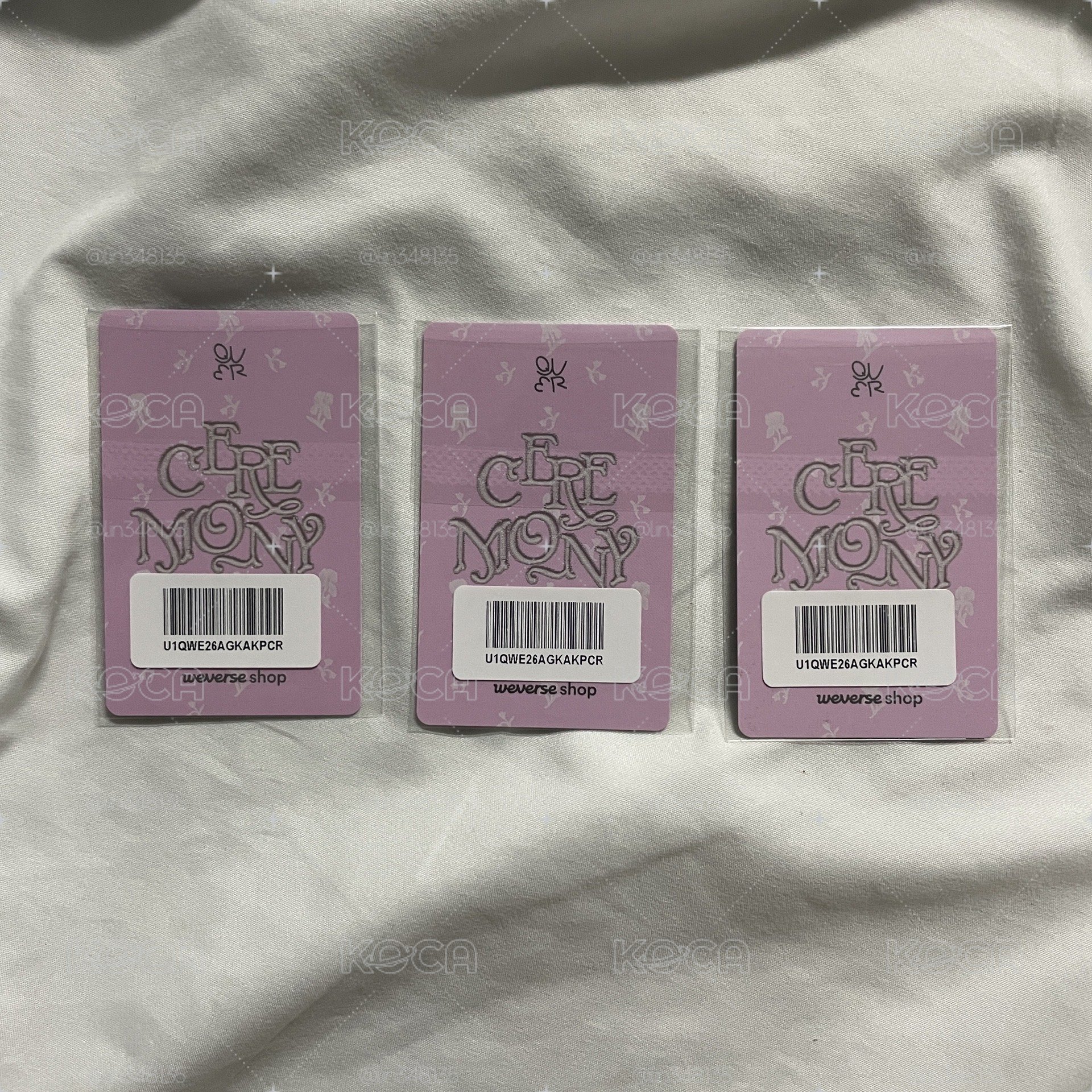 三張一起 CEREMONY KKT 雙人特典