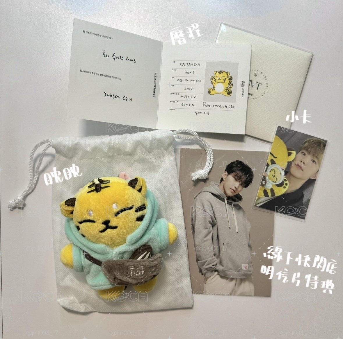 SVT 成員自製 Hoshi 小耽耽 吊娃 老虎 權順榮 含小卡+歷程+明信片特典