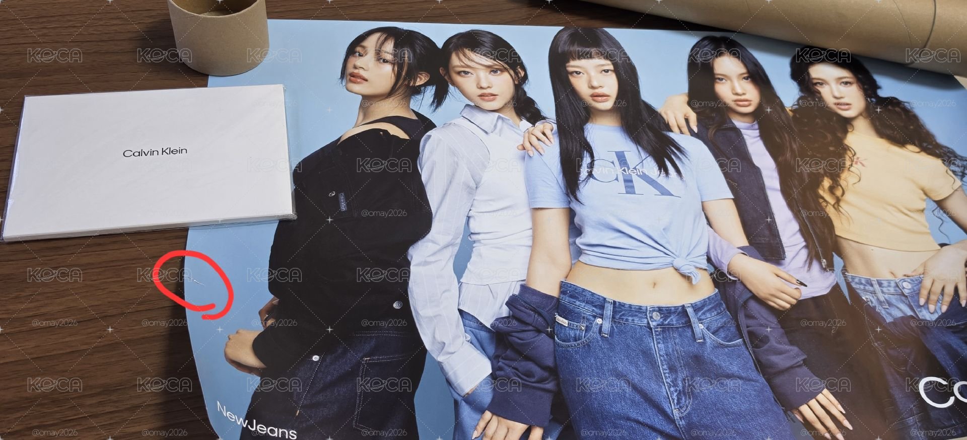 NJ x CK滿額禮（廠損海報+全新未拆明信片貼紙組）