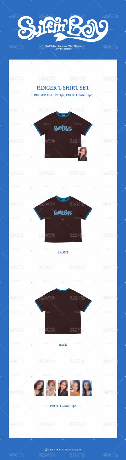 代購 Red Velvet T shirt 含卡