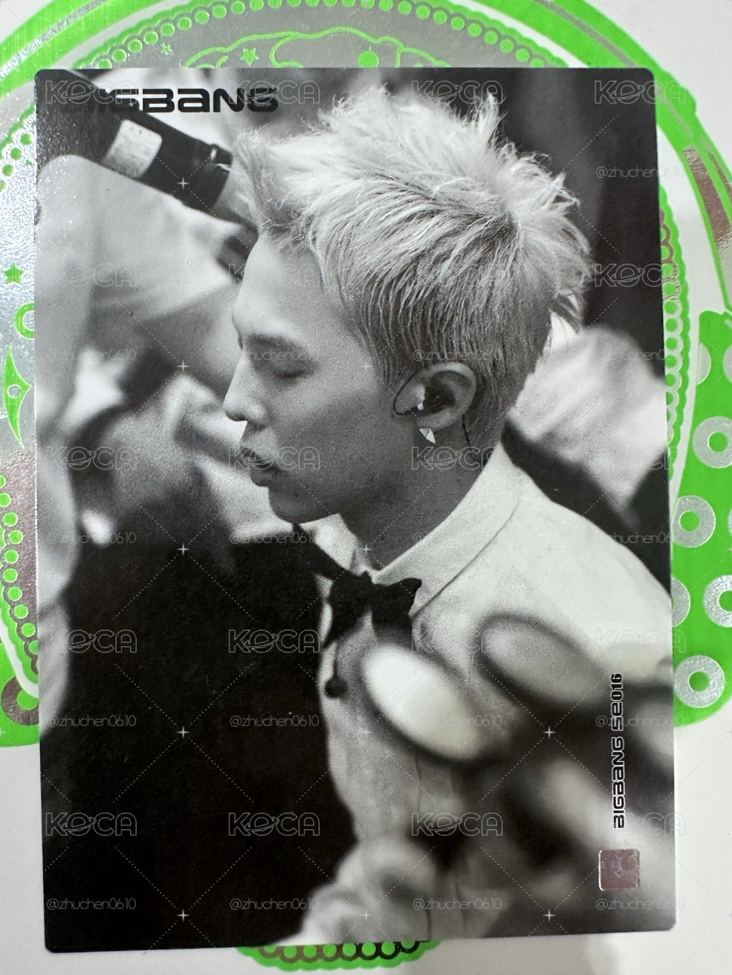 BIGBANG GD 權志龍 STILL ALIVE 專輯小卡 / 綠骷髏小卡