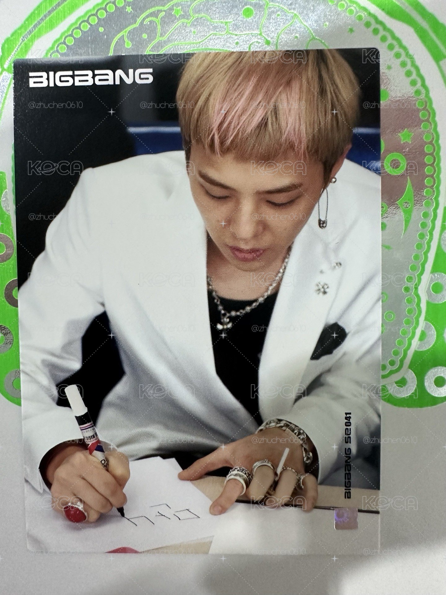 BIGBANG GD 權志龍 STILL ALIVE 專輯小卡 / 綠骷髏小卡