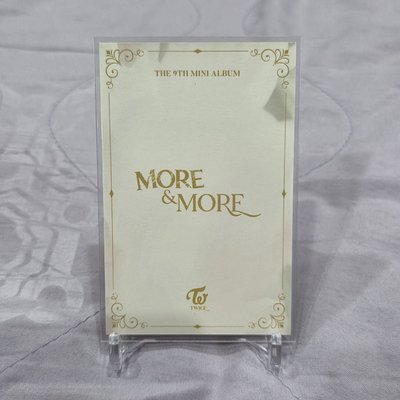 TWICE MINA MORE & MORE 特典卡