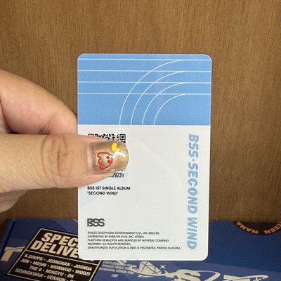 🍕BSS ’SECOND WIND’ 專輯卡 wvs電子專｜DK 