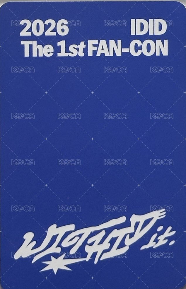 2026 IDID The 1st FAN-CON [WITHID it.] 星船 入場卡 / 場限卡  背面