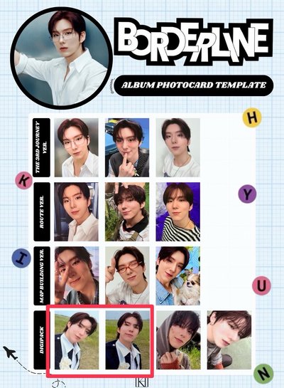 DIGIPACK SET (VER 1 +VER 2 拆專) SSQ pre-order 預購特典