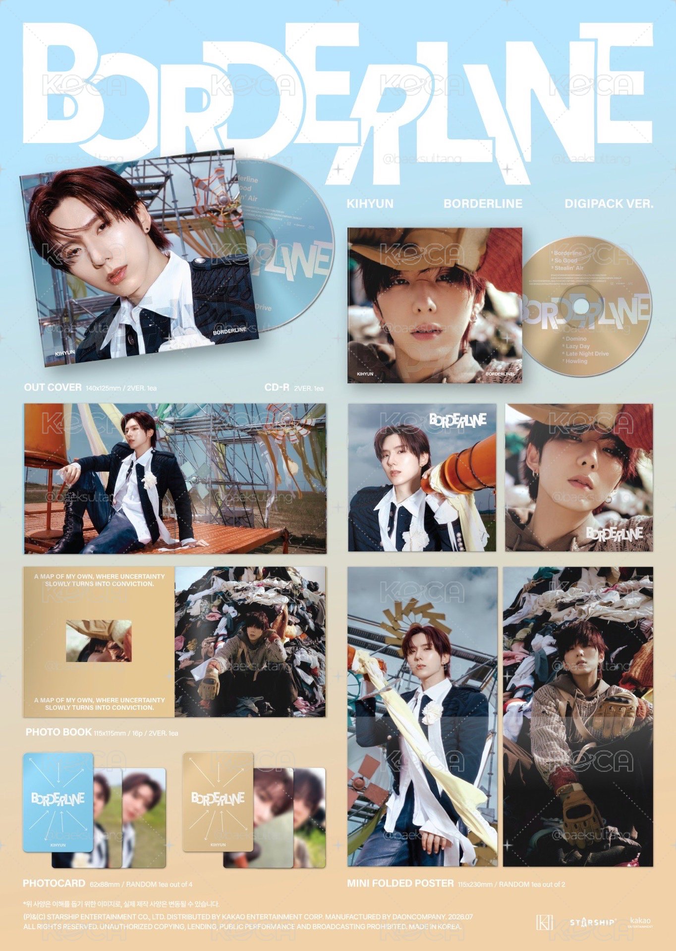 DIGIPACK SET (VER 1 +VER 2 拆專) SSQ pre-order 預購特典