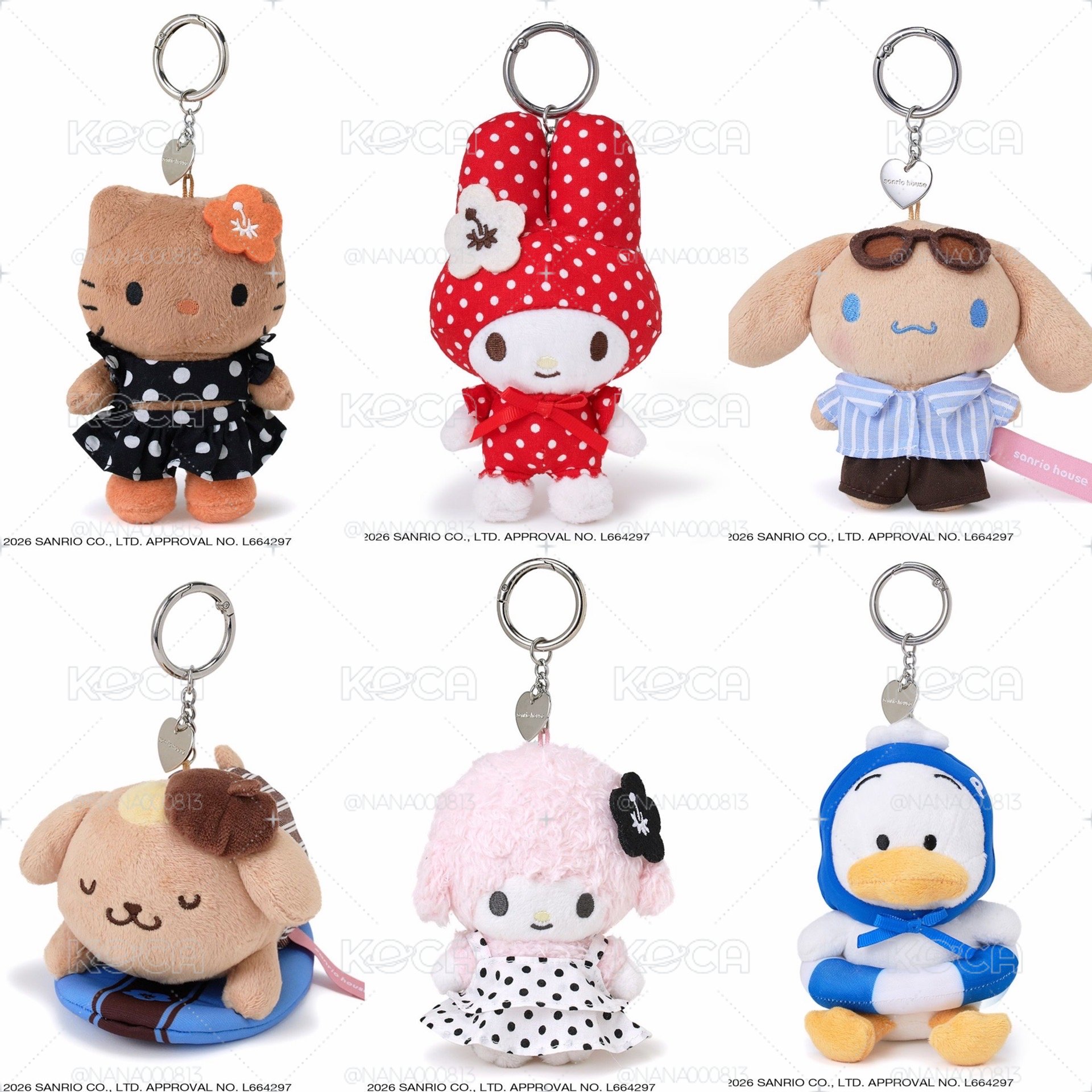 sanrio house 夏季系列 娃娃吊飾