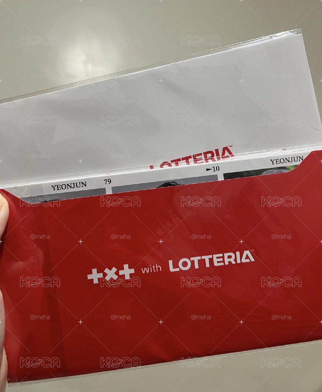 LOTTERIA樂天利漢堡明信片一套