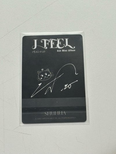 I feel 第一週 打歌卡 貓皇冠版