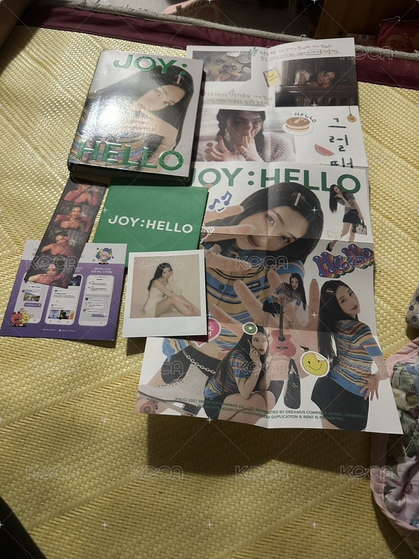 配置只有一張拍立得