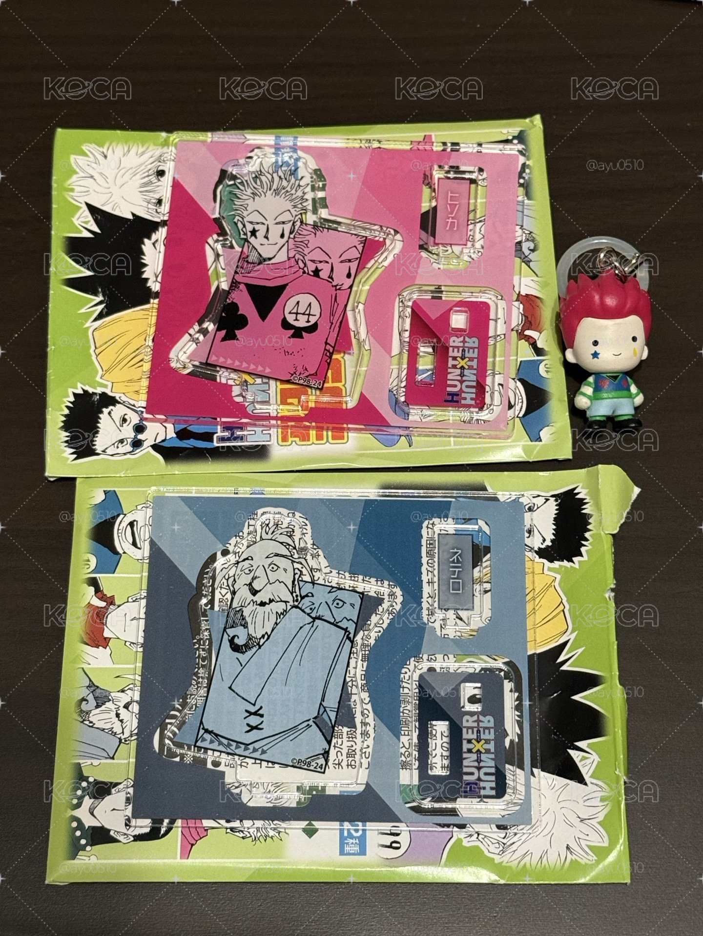 西索半身立牌、小吊飾