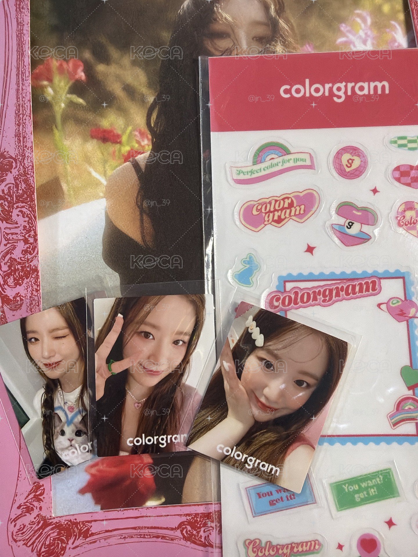 colorgram代言限量咕卡組（貼紙小卡套都在）