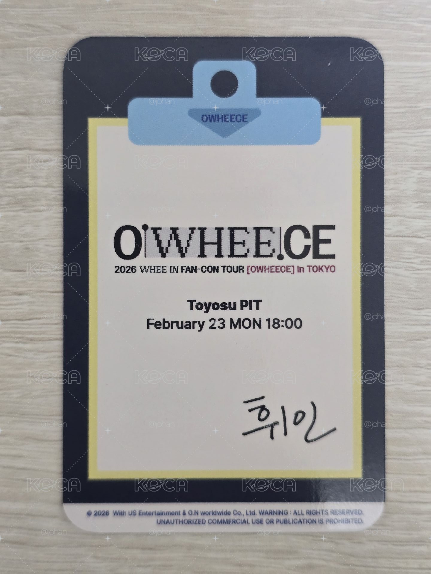 OWHEECE 滿額卡