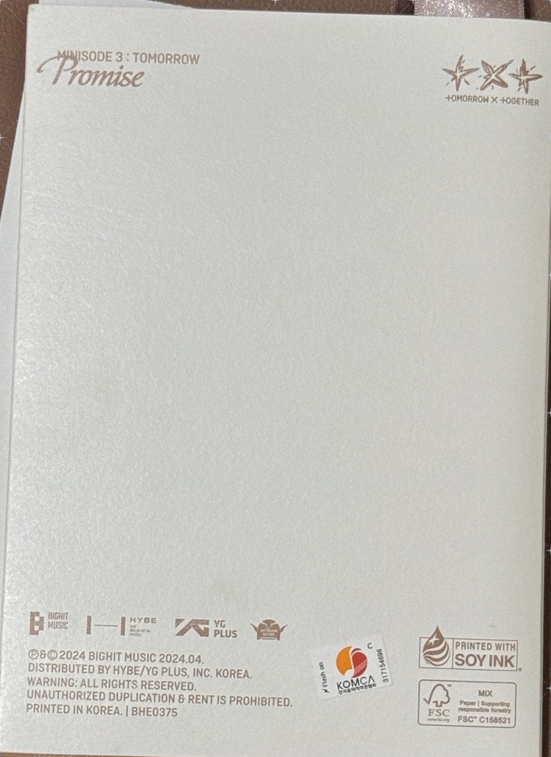 TXT - 6th Mini Album [minisode 3: TOMORROW](Promise)