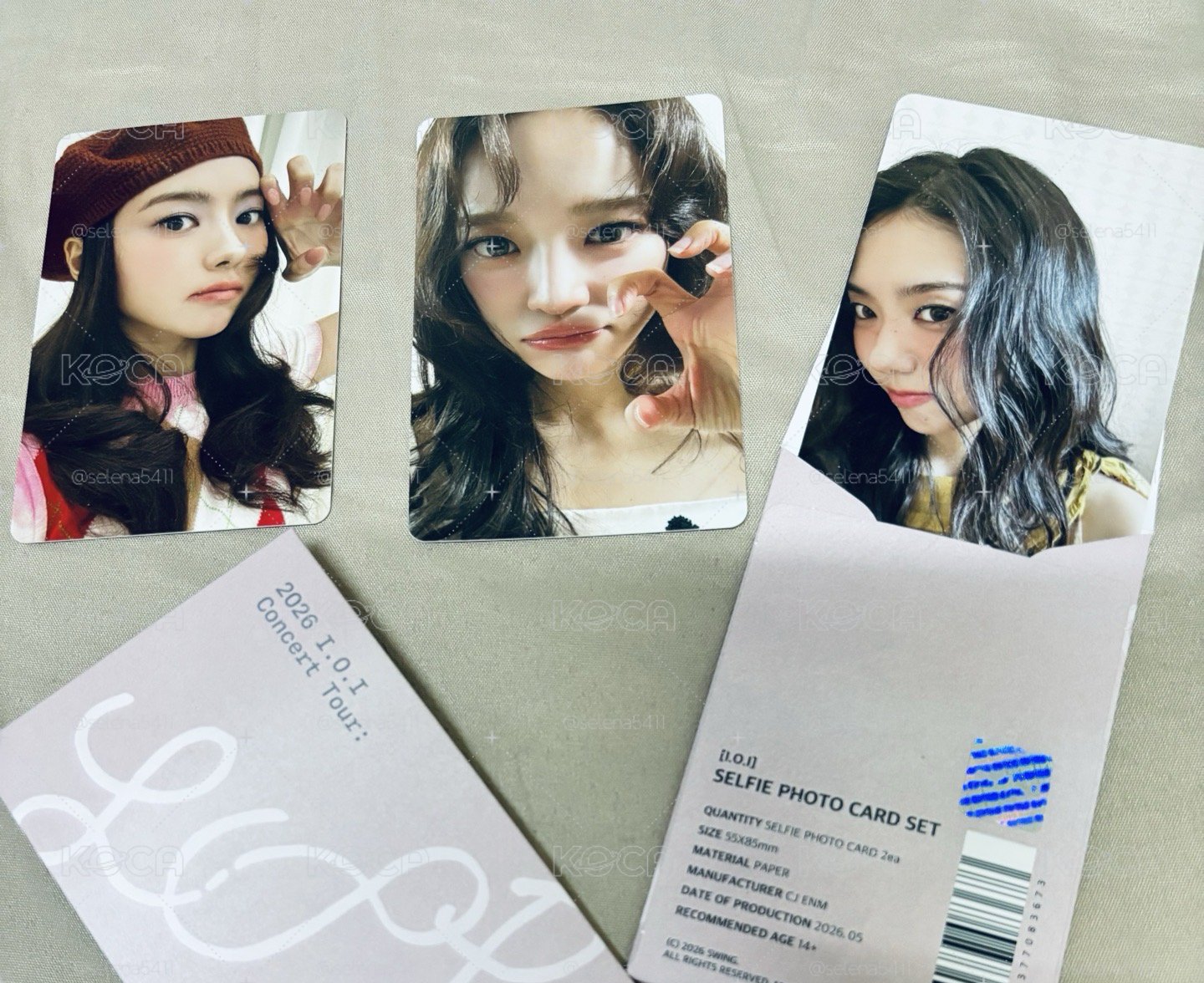 I.O.I  10週年演唱會週邊隨機小卡3張合售