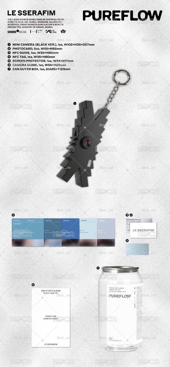 Le sserafim PUREFLOW MINI CAMERA 相機專