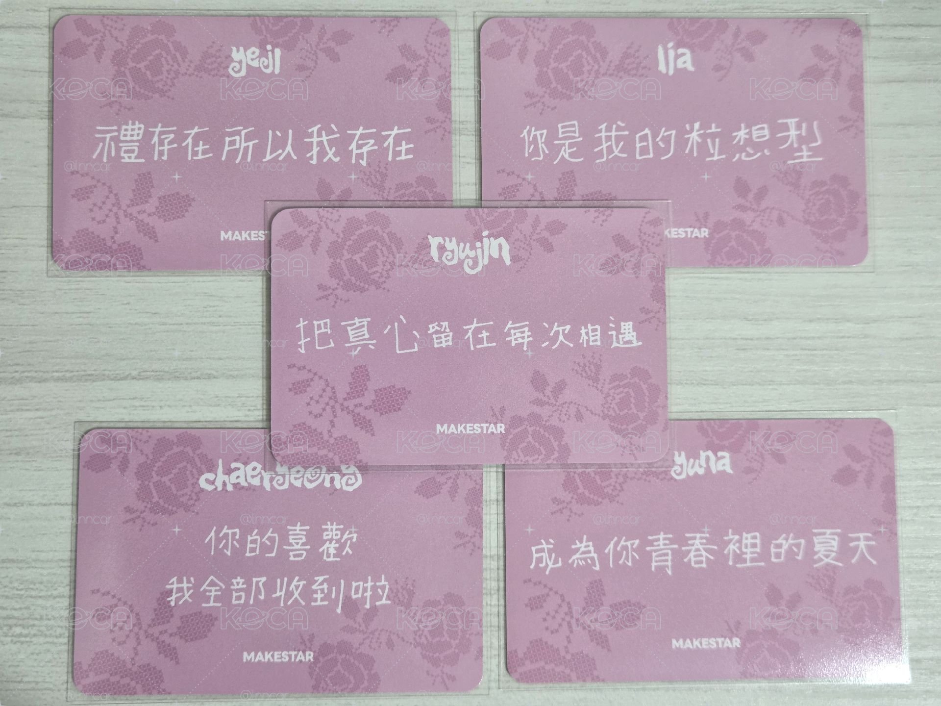 Motto 迷十二 ms 簽售卡 懟臉愛心 中文卡背