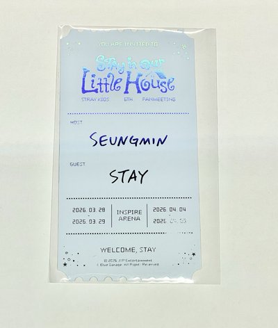 Seungmin 6th飯咪書籤 （背面官方印刷廠損）「免包手」