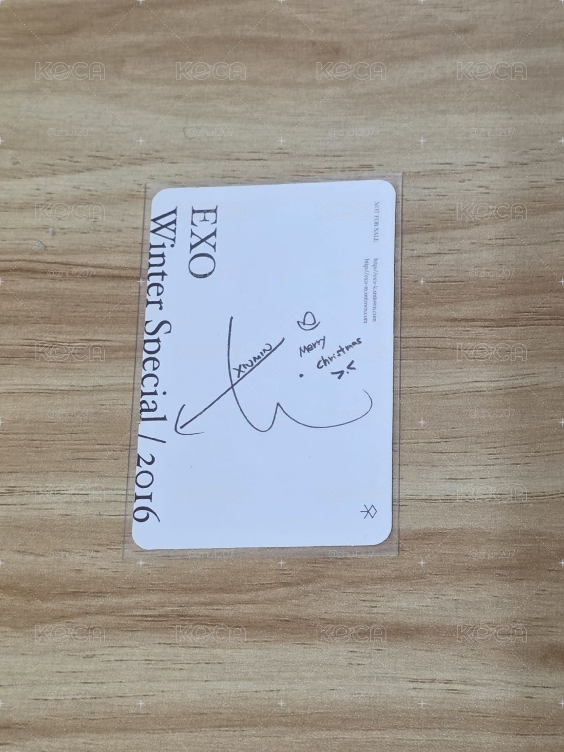 珉錫 EXO For Life 2016冬專 專輯卡