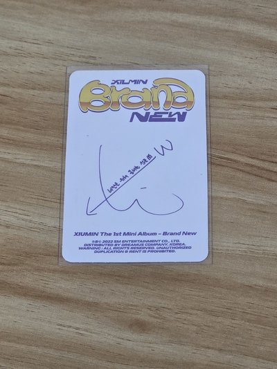 珉錫 solo Brand New 專輯卡 & INTERV!EW 全專