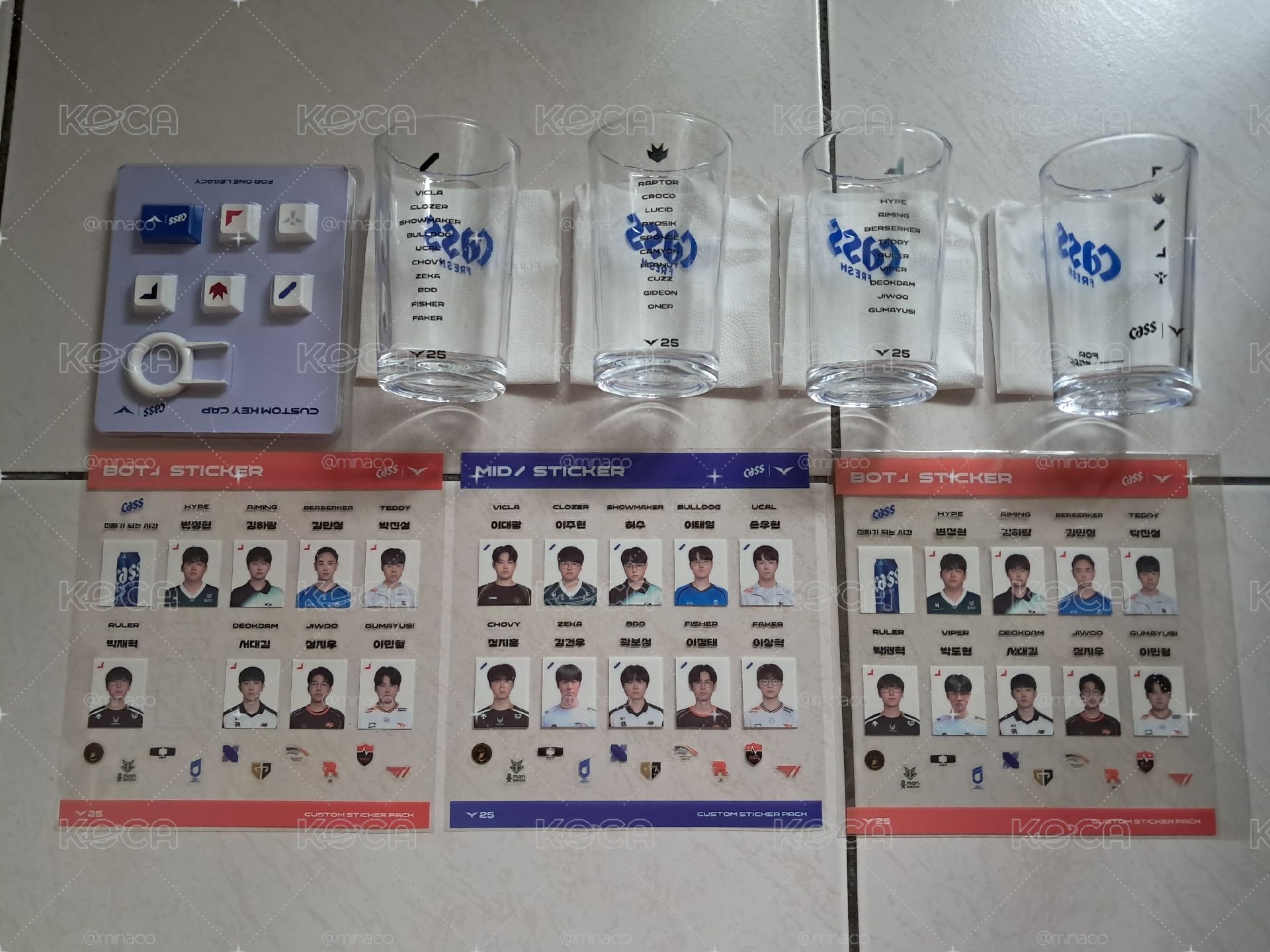 LCK CASS 啤酒杯 貼紙 鍵帽