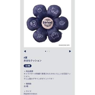 【zeroni】〈A賞〉花型抱枕①〈未開封〉hanini taenini woongnini 章昊 金太來 金地雄