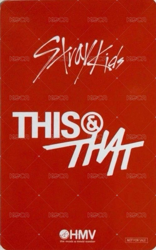 THIS & THAT hmv A版 特典卡  背面