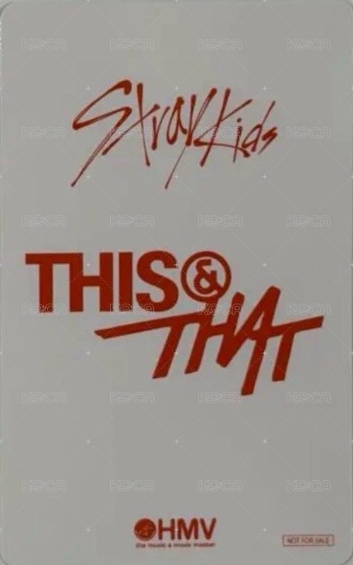 THIS & THAT hmv Y版 幸運卡  背面