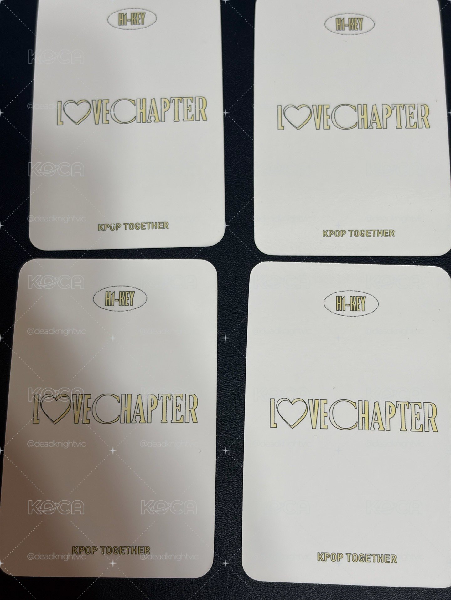 售 H1-KEY 迷你五輯"LOVECHAPTER" Kpop together  通路特典小卡 成套 