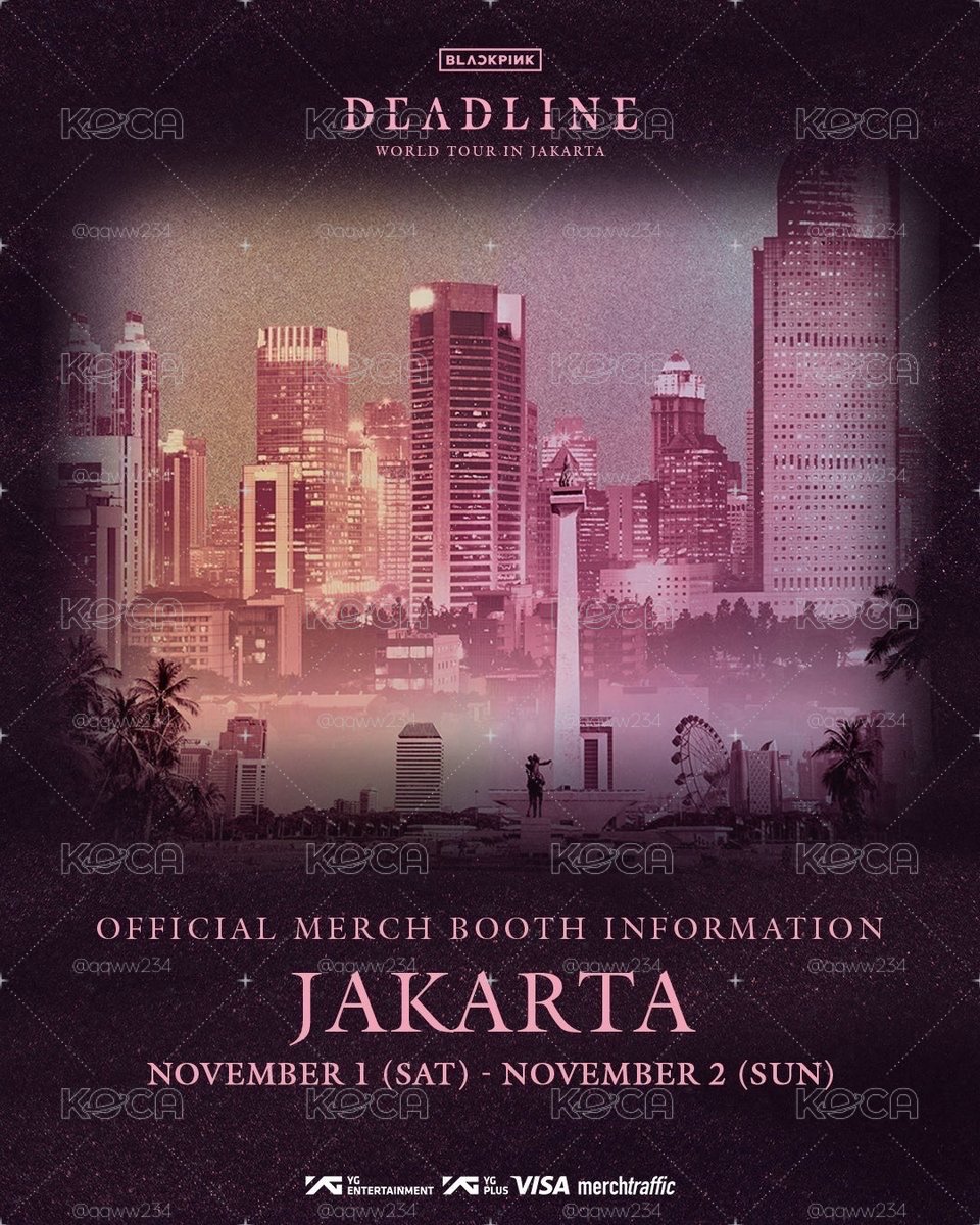 blackpink jakarta 雅加達 巡演限定海報