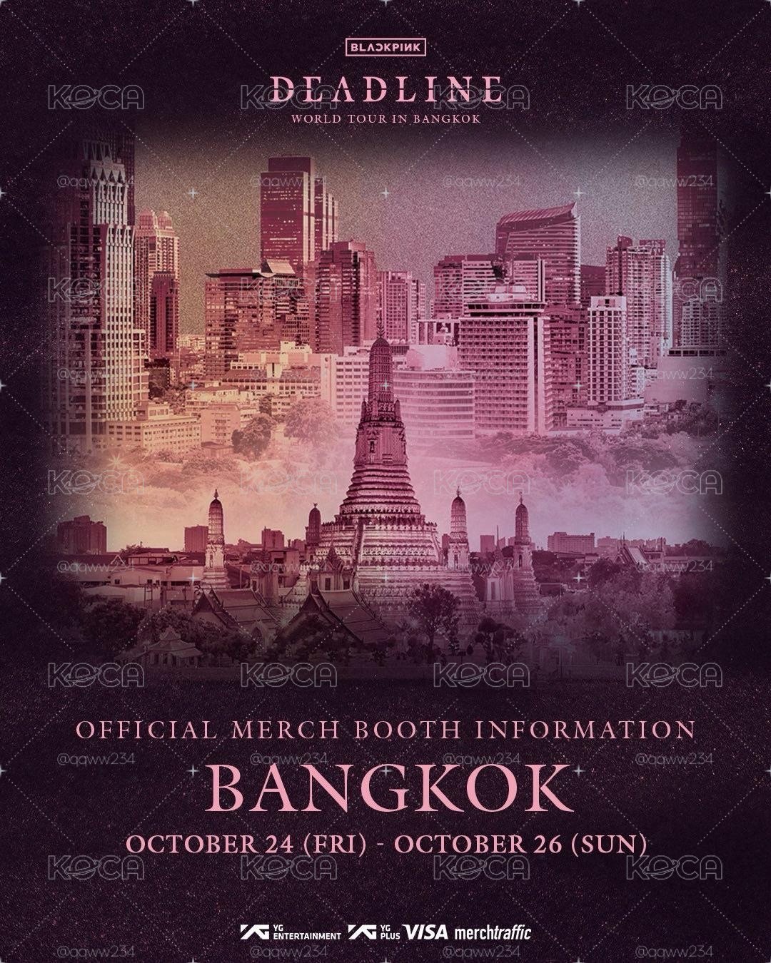blackpink Bangkok 泰國曼谷 限定演唱會海報